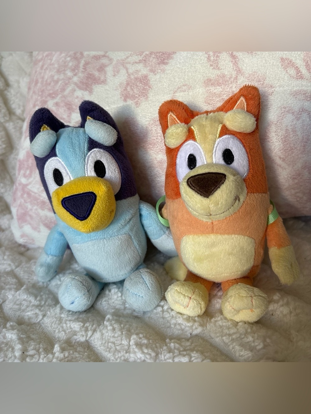 Bluey & Bingo Plush Dogs Lot of 2, Small 7in Multicolor Washable